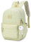 BAGZY Reiserucksack Rucksack Handgepäck 40x30x15 British Airways/Wizzair/Transavia, Damen Rucksack Laptoptasche 15.6 Zoll Superleicht Klein Kabinentasche Daypack Reisetasche Mit Plüschanhänger, Gelb