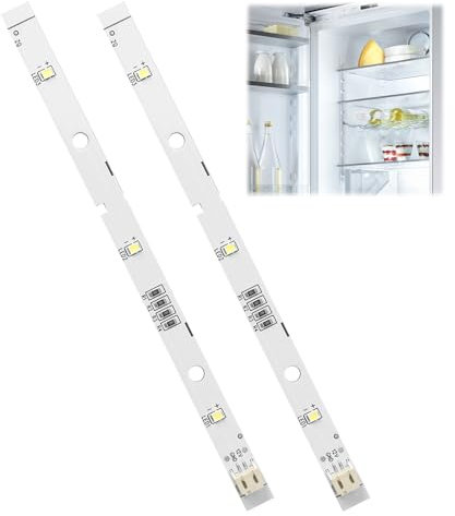 Toaluea 2 Stück LED Kühlschrank Licht für Rongsheng Hisense Gorenje Kühlschrank E349766 MDDZ-162A 1629348 1529227, DC12V 2W Kühlschranklampe Kaltweiß, Lichtleiste Ersatzteile für Kühlschränke