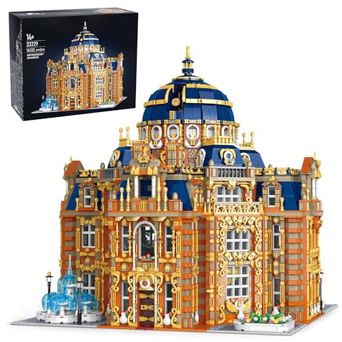 Kit de construction de musée d'astronomie, 14 000 pièces, kit de construction royale, architecture MOC de style européen, compatible avec l'architecture Iego