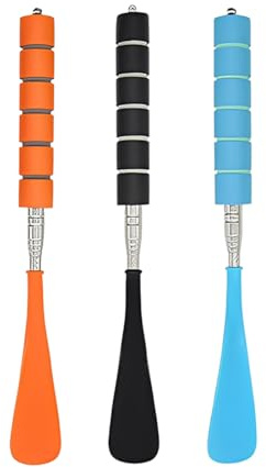 JYNXOR Calzascarpe Lungo,3 Pezzi Calzante per Scarpe Lungo, Telescopico 30-70cm,con Maniglia Antiscivolo e Cordino Calzascarpe Portatile,per Donne,Uomini,Anziani,Bambini