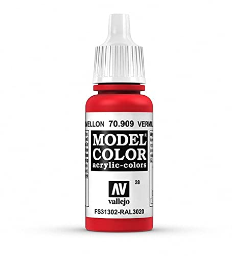 Vallejo, Model Color, Acrylfarbe, 17 ml Zinnoberrot