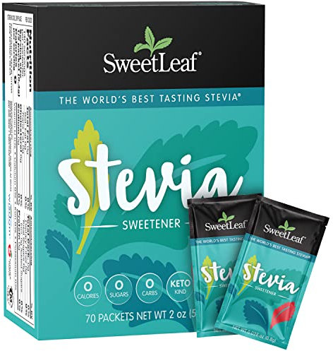 SweetLeaf Natural Stevia Sweetener, 70 Count