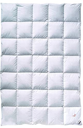 Billerbeck Daunendecke - E04 Gold Edition - Bettdecke für alle Jahreszeiten - 135 x 200 cm Decke mit echten Daunen - Wärmestufe Mittel
