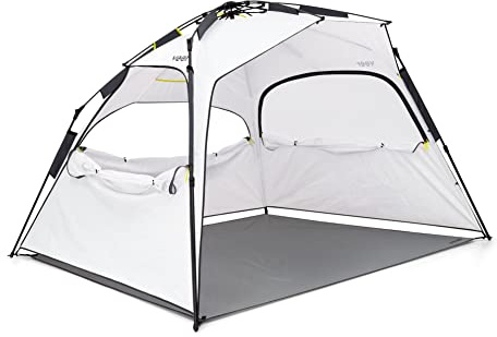 Veer Family Basecamp Recreational Pop-Up Tent | Premium Trail Rated Beach Tent or Camp Shelter for Adults and Kids | Water Resistant UPF50 Protective Coating | Portable with Easy Set Up and Take Down