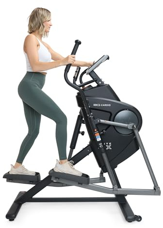 3G Cardio Elite EM X Elliptical Trainer Machine with 18”- 23” Adjustable Stride, Small Space Saving 49.2” Footprint, FreeSync™ FTMS Smart HD Connectivity, 350LB Max Weight, 5 Year Parts Warranty.