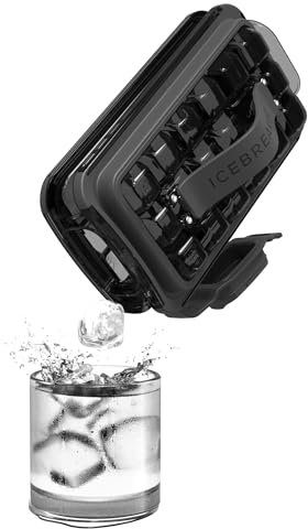 ICEBREAKER POP 2.0 Eiswürfelform mit deckel - Eis herstellen und servieren, ohne das Eis zu berühren - Hygiene eiswürfelbehälter für den Tiefkühler - Innovativ eiswürfelbehälter mit deckel