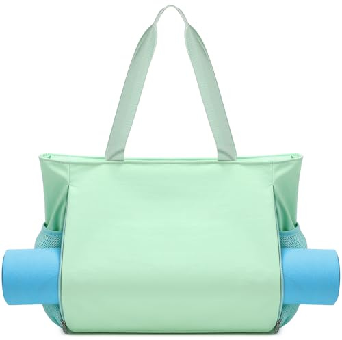 Kimwadalh Borsone da Yoga Donna Borse per Tappetini da Yoga Borsa da Palestra Ginnastica Multifunzionale Borsone Palestra con Tasca Impermeabile