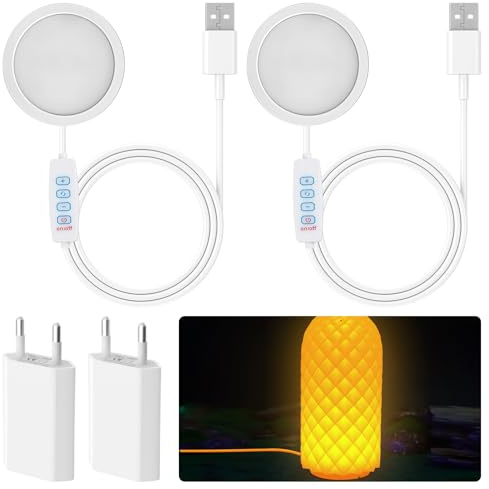 2 stycken 3D-skrivare LED-lampsats för Bambu Lab A1/A1mini/P1S/P1P/X1C, 3 W Bambuolab 3D-skrivare tillbehör kreativa gör-det-själv LED-lampor, nattlampa, modeller 3D-utskriftstillbehör med USB-adapter