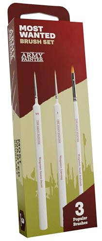 The Army Painter, Most Wanted Brush Set, 3 pinceles hechos a mano