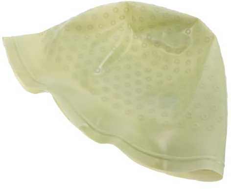 BCOATH Cuffia per Meches in Silicone con Gancio, Riutilizzabile e Facile da Usare, Adatta per Uomo e Donna, per Salone e Uso Domestico, Set 1 Pezzo Verde