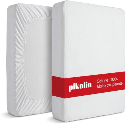 Pikolin Home - Funda de Colchón 180 x 200 cm 100% Algodón Cutí Sanforizado - Transpirable y Absorbente, Ajustable hasta 32 cm, Protector Colchón Lavable y Duradero - para Cama de 180 cm