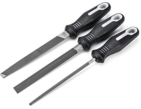 Crescent Nicholson 22015HNNN Bastard Feilen Set mit Ergonomischen Griffen, 3 Stück