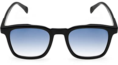 Contacta, Suncity Sole e Lettura, Occhiali da Sole e da Lettura per Uomo e Donna, Occhiali dalla Forma Rettangolare con Lenti Blu Sfumate, Colore Nero, Diottrie +1,50, 30g