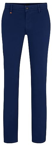 BOSS Mens Chino Slim Slim-fit Chinos in Stretch-Cotton Satin