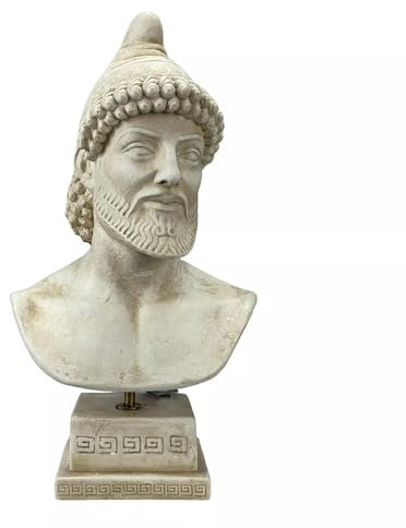 Odisseo greco re di Itaca busto di guerra di eroe in gesso duro scultura statua