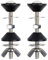 2 PcsToilet Cistern Seal Kit, Toilet Cistern Bolts Toilet Tank Fixing Kit Stainless Steel Toilet Close Coupling Toilet Cistern Bolts for Toilet Close Coupled Toilet Kit 74mm M6 Bolt