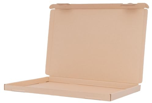 verpacking storbrevskartonger 350 x 250 x 20 mm brun [storlek och antal valbart] DIN A4 B4 GB-2 storbrev vikbar låda kalenderförpackning 50 st