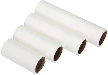 HAMPPLIES Nastro Adesivo Carta Strappabile Per Pulizia Peli Animali 19 Cm 4 Pezzi Colla Uniforme Per Rulli Levapelucchi Uso Domestico e Accessorio Toglipolvere