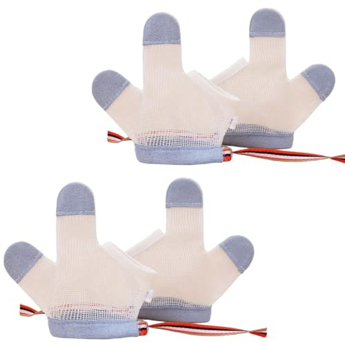 KIRZAX 2 paia di guanti protettivi per il succhiamento del pollice, guanti da masticare per bambini, tutori per le dita per bambini, stop al succhiamento del pollice per bambini