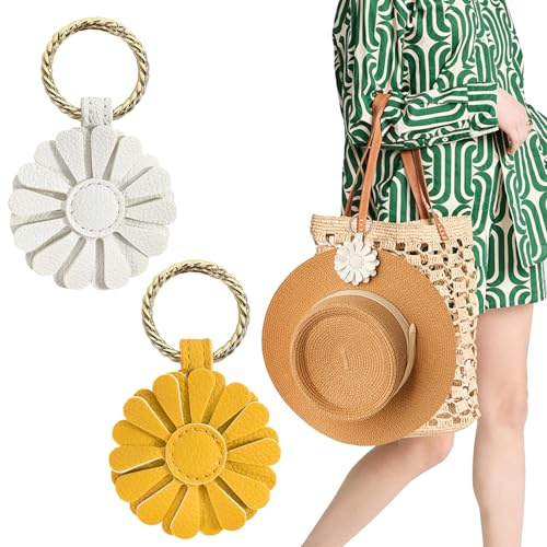 EQLEF Clip à Chapeau Magnétique de 2PCS pour Voyager sur Sac, Clip de Porte-chapeau de Margarite Mignon pour Chapeau de Baseball de Chapeau de Paille Suspendu sur Sac à dos Sac à main et Bagages