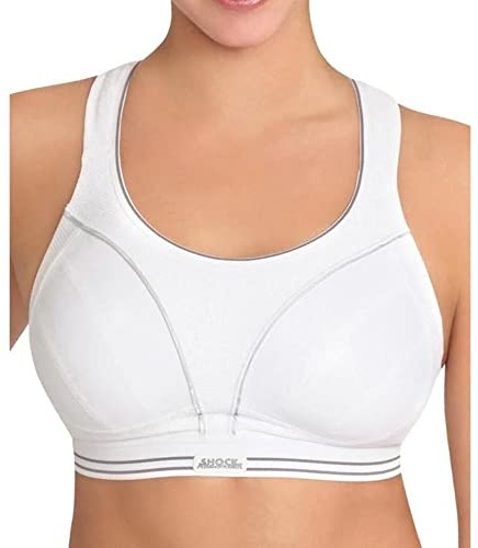 Shock Absorber B5044 Women's Run Sports Bra - White/Silver, 32E