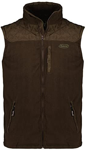 Hubertus Männer Weste Fleeceweste Jagd Futter+ Besatz Oliv/braun M-XXXL (L 52)