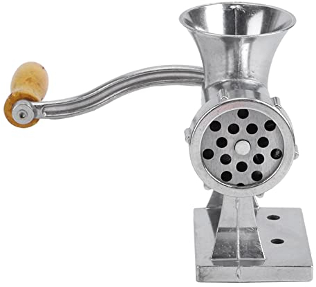 Akozon Meat Grinder, Manual Food Mill Grinder for Home Use, High Strength Aluminium Alloy, Mincer for Mincing Pork, Beef, Lamb, Chicken, Spices and Pepper