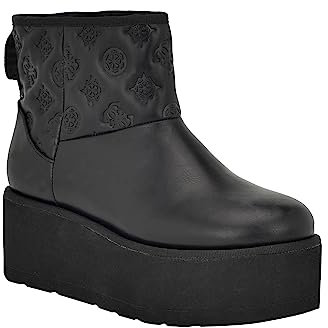 GUESS Damen Jilla Stiefelette, Schwarz 002, 38.5 EU