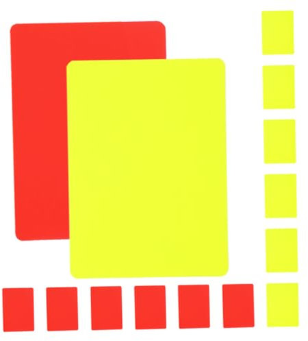 NAMOARLY 16 Teiliges Schiedsrichterkarten Set Mit Roten Und Gelben Karten Multifunktionale Schiedsrichterwerkzeuge Für Fußball Tragbares Referee Kit Für Spiele Professionelle