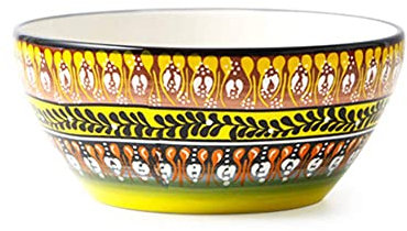 Juego de vajilla de porcelana – Combinación de vajilla Bohemia | 10 platos, 2 cuencos, 4 tazas, 4 tazas – Servicio de cerámica exótica para 4 – Regalo ideal para bodas