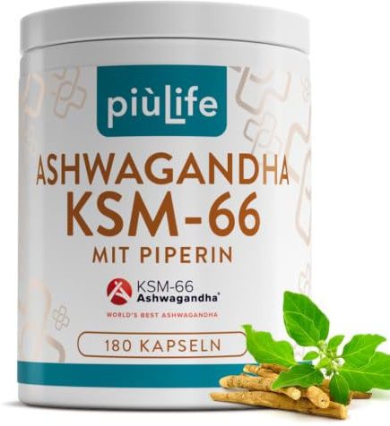 Ashwagandha KSM-66 600 mg PiùLife - 180 Capsule