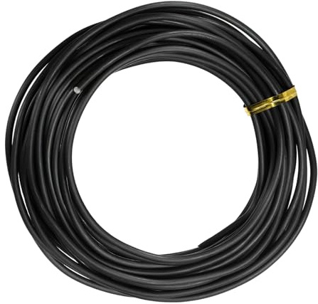 YELARXI Filo per bonsai, 3 mm x 10 m, in alluminio anodizzato, per addestramento di piante floreali, pieghevole, in metallo, accessorio per giardinaggio, fissaggio rami e artigianato (nero)