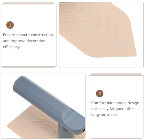 Toddmomy Paleta de Plástico Resistente para Albañilería Llana de Acabado Plano para Enlucido y Revoque Herramienta Manual Ergonómica para Alisar Yeso y Concreto en Construcción