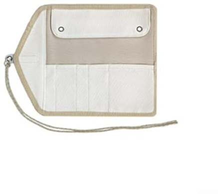 Zilimontt Sac à couverts en toile pour le camping et la randonnée – Pochette de rangement pour vaisselle d'extérieur avec plusieurs compartiments, cordon suspendu, pour un matériau en toile durable