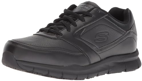 Skechers for Work Women's Nampa-Wyola Food Service Shoe, black polyurethane, 10 M US