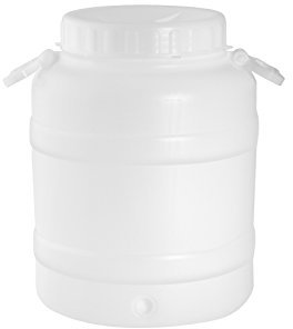 Nuova Plastica Adriatica Barril con Boquilla Ancha para Alimentos líquidos Polietileno HDPE (30 L)