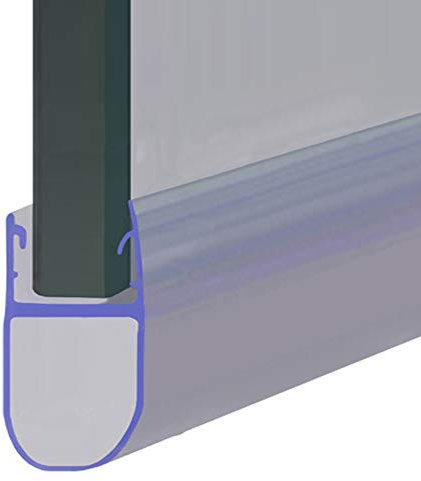Shower Seal for Screens, Doors or Panels | Fits 8, 9 or 10mm Glass | Round Bubble Shape Seals Gaps of Up to 16mm | 80cm, 90cm, 140cm or 2m Long | SEAL023 (200cm)