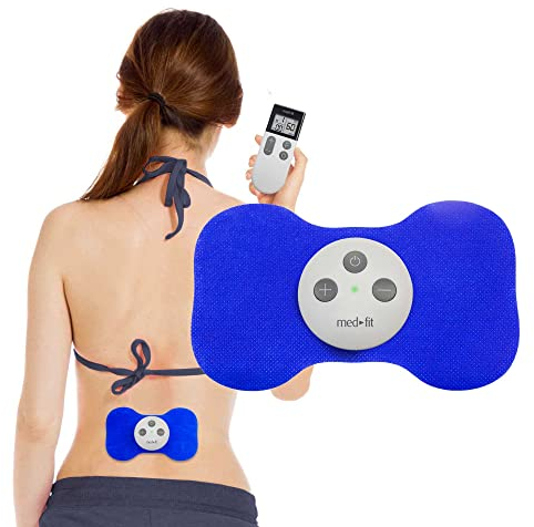 Med-Fit Mini TENS estimulador muscular. Recargable y inalámbrico -Trata el dolor de la espalda, ciática, cuello, rodilla, artritis y dolor muscular, ideal para los músculos doloridos y estresados