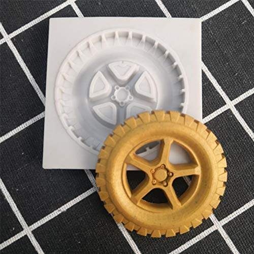 CUICUI Moule À Fondant en Silicone pour Pneu De Voiture