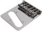 Electric Guitar Bridge,L Shape 6 Strings Saddle Fixing String Pull Plate Compatible with Telecaster Electric Guitar Performance Accessory Musical Instrument Accessories