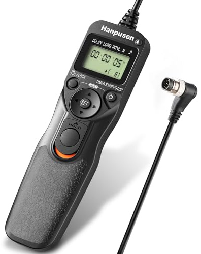 Intervalometer HANPUSEN Camera Timer Remote Shutter Release Time Lapse for Nikon D3, D4, D4s, D5, D6, D800, D850, D800E, D810, D810A, D700