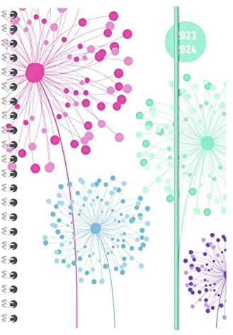Collegetimer Blowballs 2023/2024 - Schüler-Kalender A5 (15x21 cm) - Pusteblume - Ringbindung - Weekly - 224 Seiten - Terminplaner - Alpha Edition (Collegetimer A5 Ringbuch)