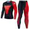 Herren Thermounterwäsche Set - Atmungsaktiv Funktionsunterwäsche Kompressionsanzug Herren Set Beheiztes Unterwäsche Set Thermobekleidung für Joggen Sportanzug Fitness 2-teilig Winter Thermowäsche