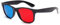 Rosojodg Universal 3D Glasses TV Movie Dimensional Anaglyph Video Frame 3D Glasses DVD Game Glass Red And Blue Color 3D Viewing Glasses