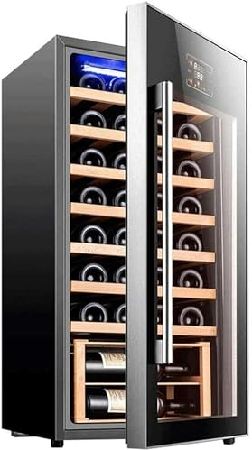 QPZMALSKY Réfrigérateur De Refroidissement À Vin 32 Bouteilles De Bière Refrigérateur Refrigérateur Indépendamment De Refroidisseur avec Acier Inoxydable Et Compresseur D'opération Silencieux PUE