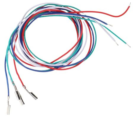 OFFSCH Set 4 Fili Di Collegamento Per Testina Fonografica Stereo, Cavi Sostitutivi Per Giradischi e Fonografi Identificazione Colore, Accessori Riparazione Per Audio Ad Alta Fedeltà in Casa e Bar