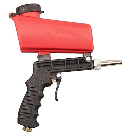 AIRYSSFU Spray Gun, Portable Sandblasting Gun Small Sand Blasting Machine Adjustable Set Pneumatic Spray Tool,Paint Spray Ggun