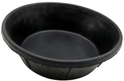 Oshhni Bac à Nourriture en Caoutchouc pour Animaux de Ferme, Facile à Nettoyer, Grand Bassin de 8 litres, Seau d'alimentation pour Chevaux, Poulets,