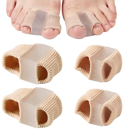 GWEOR 4 Pezzi Separatori per Alluce Valgo per Dita Sovrapposte,Separatore Dita Piede,Divaricatore Alluce Valgo,Correttore per Donna Uomo,Divaricare e Allungare le Dita
