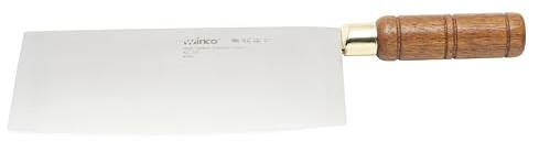Winco Blade Chinese Cleaver w/ wooden handle – blade 8”x3 ½” overall length 12 ½”